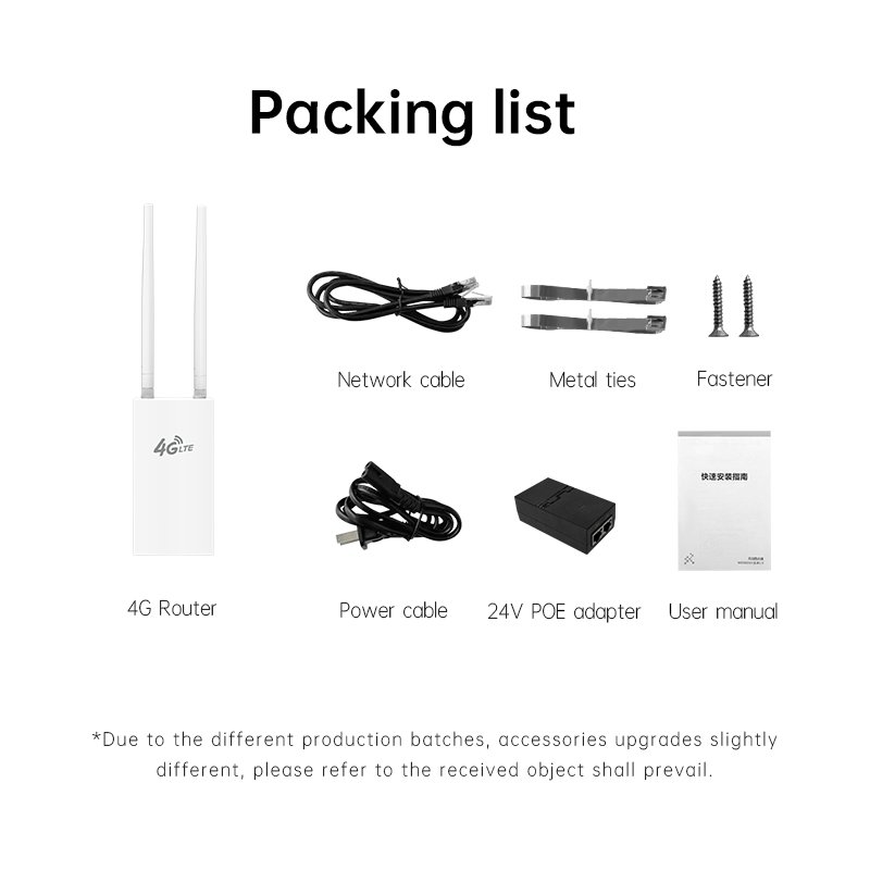 Plery R702 Outdoor Wifi 6 Router Long Distance Range POE Adapter 4G Cpe Wifi6 Hotspot Internet SIM Card Router For Surveillance